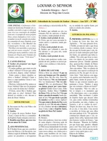 Louvar o Senhor - Ano C - 01 de junho de 2025 - Solenidade da Ascensão do Senhor