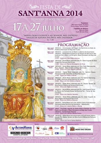 Festa da padroeira Sant’Ana na Diocese de Mogi das Cruzes acontece entre os dias 17 a 27 de julho
