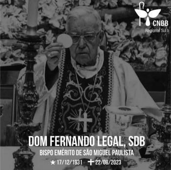 Nota de falecimento - Dom Fernando Legal, SDB