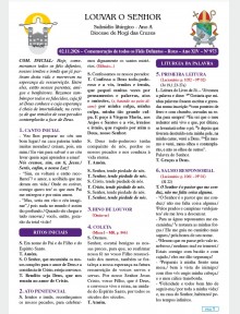 Louvar o Senhor - Ano A - 02 de novembro de 2026 - Comemoração de todos os Fiéis Defuntos
