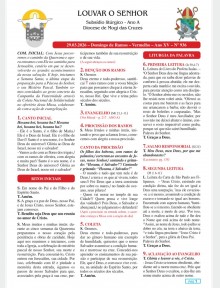 Louvar o Senhor - Ano A - 29 de março de 2026 - Domingo de Ramos