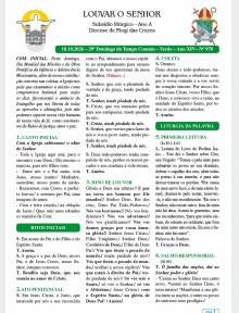 Louvar o Senhor - Ano A - 18 de outubro de 2026 - 29º Domingo da Páscoa