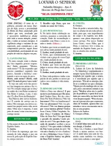 Louvar o Senhor - Ano A - 08 de novembro de 2026 - 32º Domingo do Tempo Comum