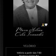 Horários das exéquias da Sra. Maria Helena Cuba Fernandes